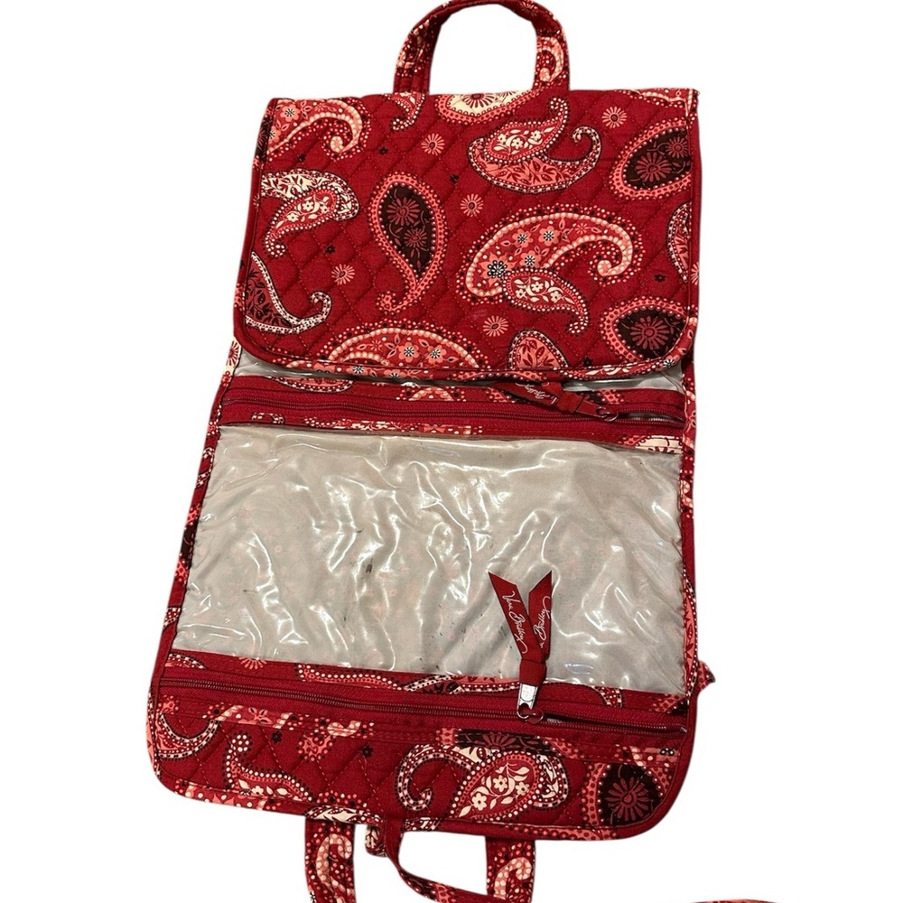 Vera Bradley Paisley Pattern Travel Hanging Folding Toiletry Bag Organizer A23 - Picture 3 of 9